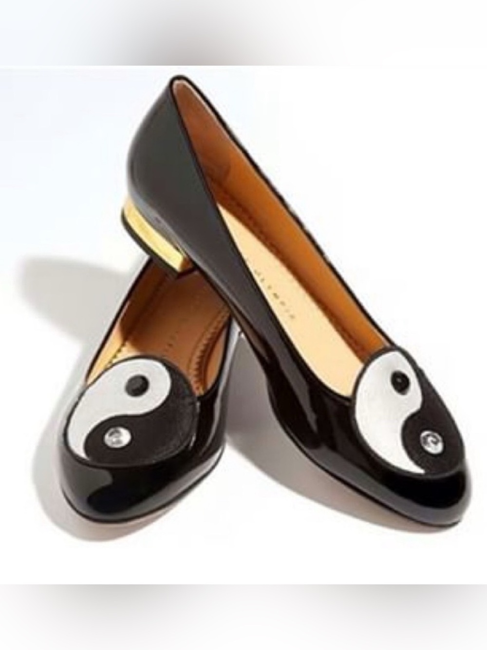 Charlotte Olympia Yin Yang Flats, Size US 8.5 38.5